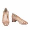 Elegante damesko 1332 lak nude kombineret