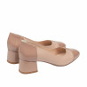 Elegante damesko 1332 lak nude kombineret