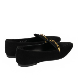 Dameballerinaer 1327 sort velour