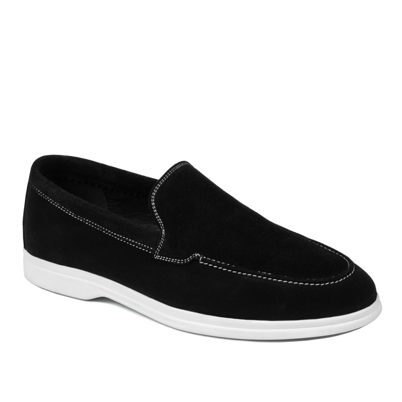 Herresko moccasin 980 sort ruskind
