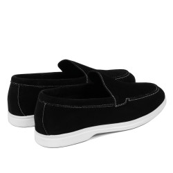 Herresko moccasin 980 sort ruskind