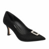 Elegante damesko 1318 sort velour