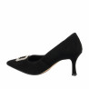 Elegante damesko 1318 sort velour