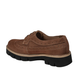 Dame casual sko 6085 bufo brun