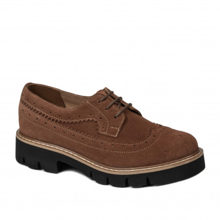 Dame casual sko 6085 bufo brun