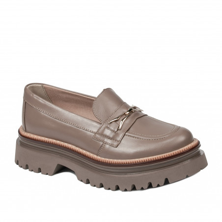 Dame casual sko 6086 cappuccino