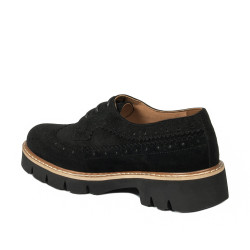 Dame casual sko 6085 sort bufo