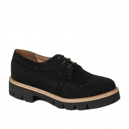Dame casual sko 6085 sort bufo
