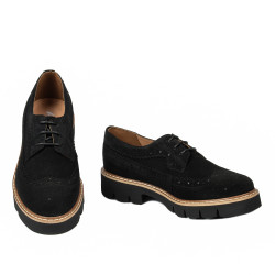 Dame casual sko 6085 sort bufo