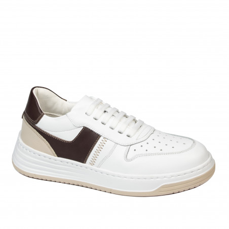 Damesportssko 6088 hvid+beige