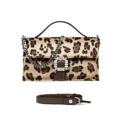Damehåndtaske 039g 01 cavallino leopard