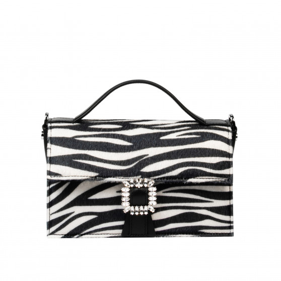 Damehåndtaske 039g 01 cavallino zebra
