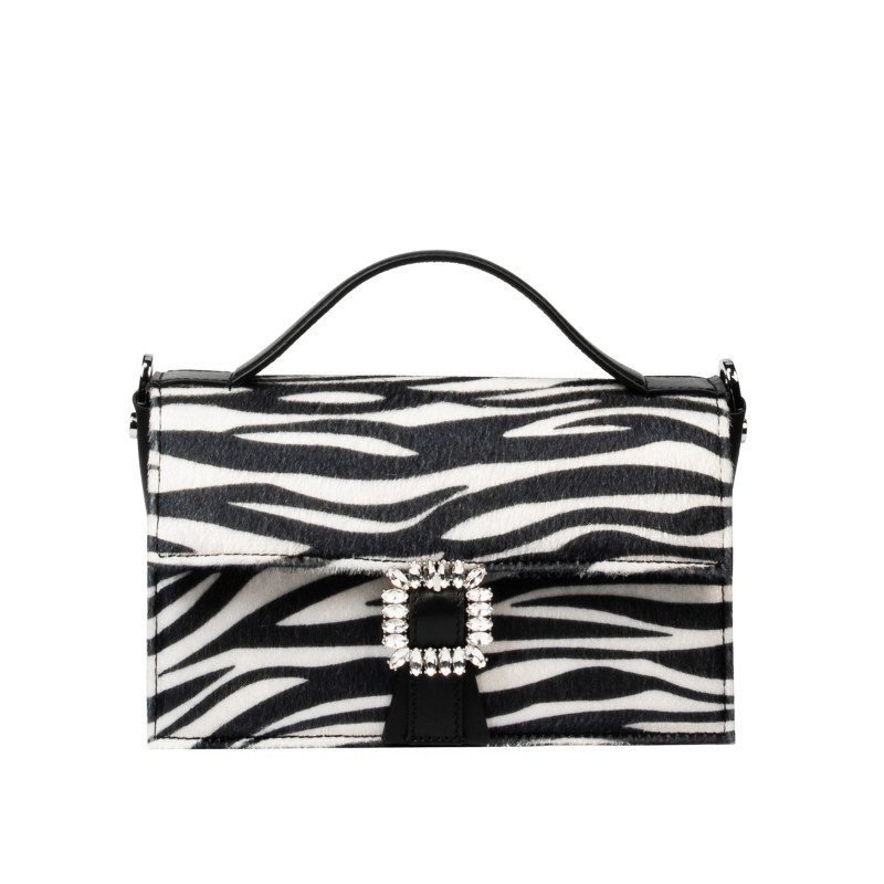 Damehåndtaske 039g 01 cavallino zebra