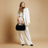 Elegante damesko 1318 sort velour lifestyle