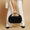 Elegante damesko 1318 sort velour lifestyle