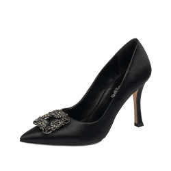Elegant damesko 1339 sort satin