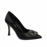 Elegant damesko 1339 sort satin