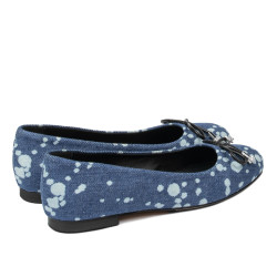 Dameballerinaer 1309 blå jeans
