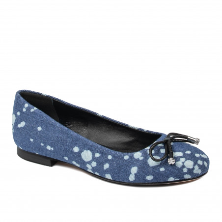 Dameballerinaer 1309 blå jeans