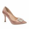 Elegante damesko 1339 satin nude