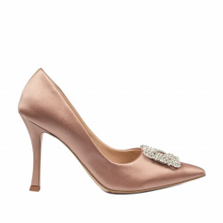 Elegante damesko 1339 satin nude