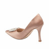 Elegante damesko 1339 satin nude