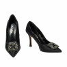 Elegant damesko 1339 sort satin