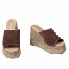 Damesandaler 5113 brun ruskind