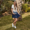Dame skuldertaske 024g 01 biz blå lifestyle