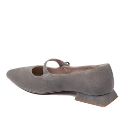 Dameballerinaer 1340 sandfarvet ruskind
