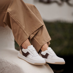 Damesportssko 6088 hvid+beige lifestyle