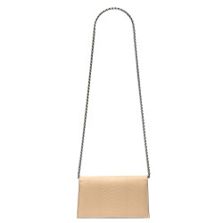 Dame skuldertaske 029g 01 croco nude