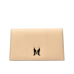 Dame skuldertaske 029g 01 croco nude