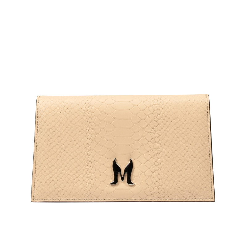 Dame skuldertaske 029g 01 croco nude