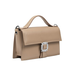 Damehåndtaske 039g 01 mocha mousse