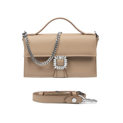Damehåndtaske 039g 01 mocha mousse