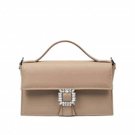 Damehåndtaske 039g 01 mocha mousse