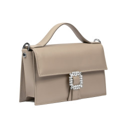 Damehåndtaske 039g 01 taupe