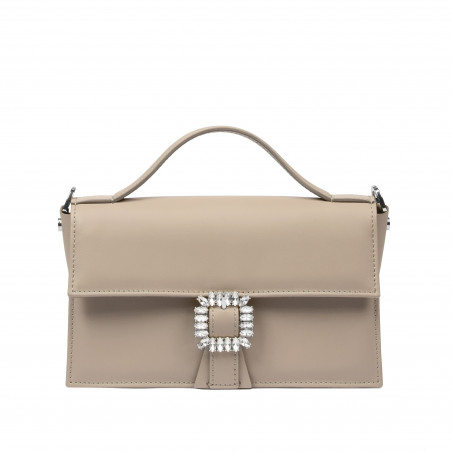 Damehåndtaske 039g 01 taupe