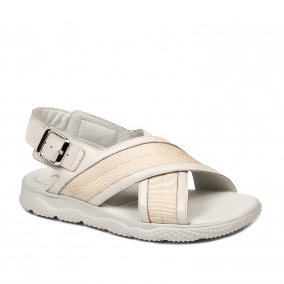 Herresandaler 364 beige kombineret