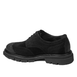 Casual herresko 989 sort ruskind