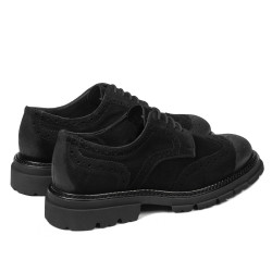 Casual herresko 989 sort ruskind
