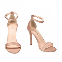 Damesandaler 1349 satin nude