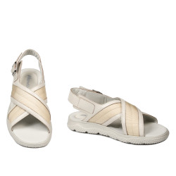 Herresandaler 364 beige kombineret