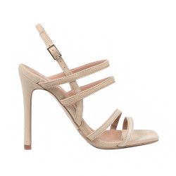 Damesandaler 1345 beige ruskind