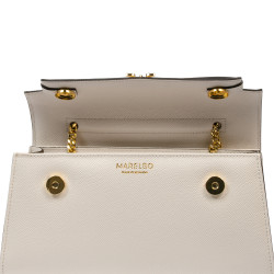 Dame skuldertaske 041g panna safiano