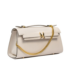 Dame skuldertaske 041g panna safiano