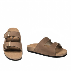 Herresandaler 365 nubuck brun