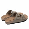 Damesandaler 5117 sandfarvet nubuck