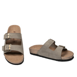 Damesandaler 5117 sandfarvet nubuck